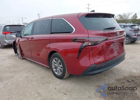 2025 Toyota Sienna Le из США, поврежденный, VIN 5TDKRKEC1SS228005